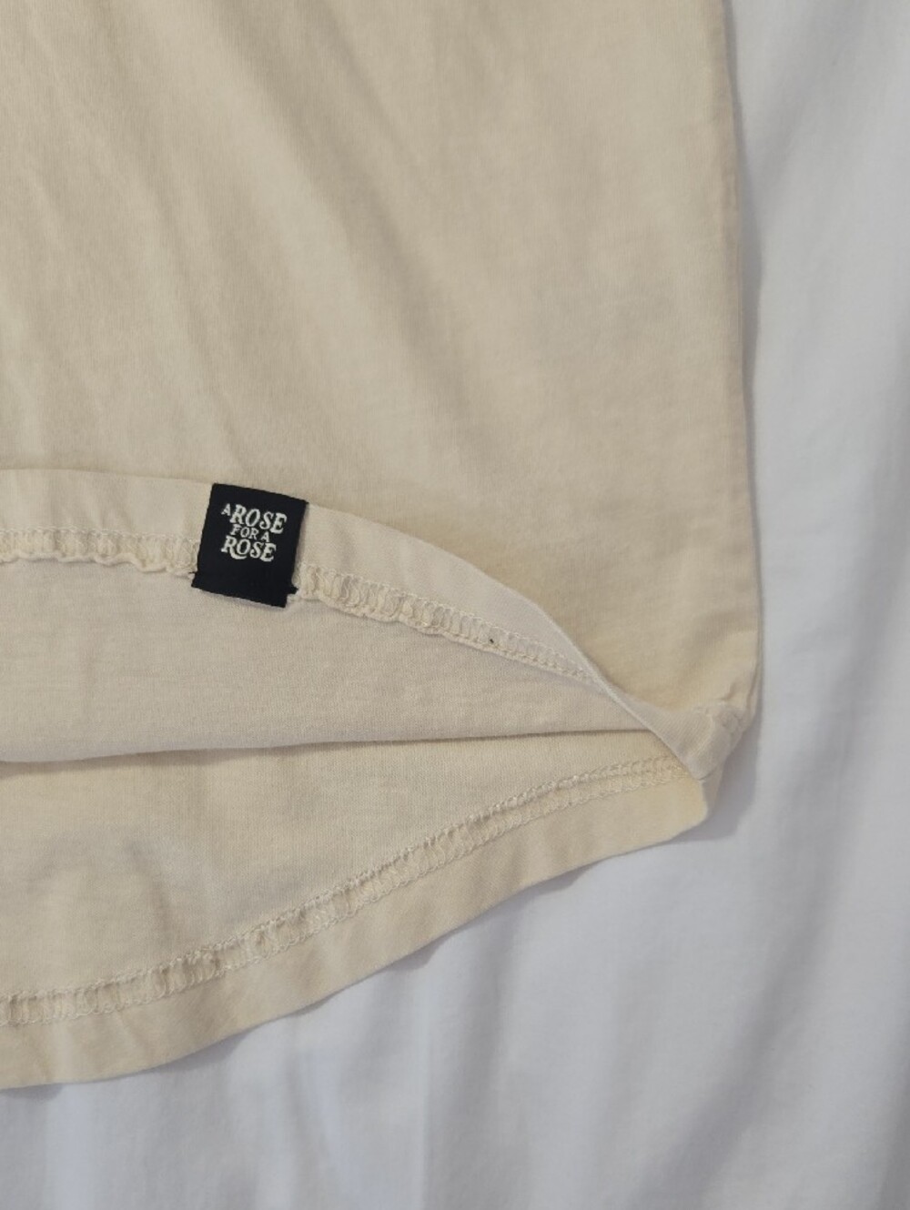 YoungLA Men's Cream Short Sleeve Crew Tee - Picture 4 of 5